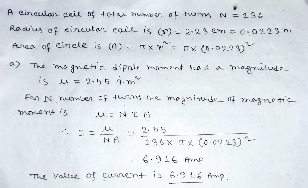 Physics homework question answer, step 1, image 1